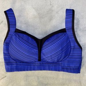 Ta Ta Tamer Lululemon 34D Royal Blue w/blk stripe